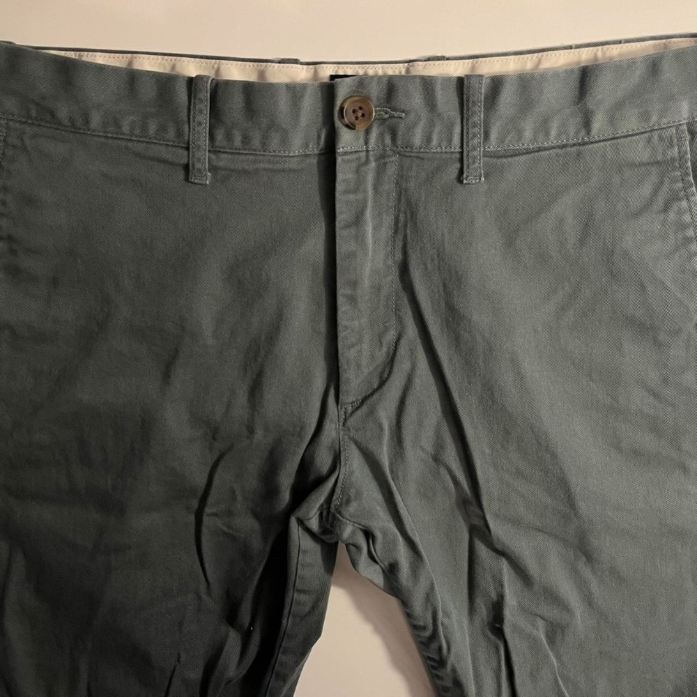 men’s green-grey J.CREW slim flex chino pants [32x34]